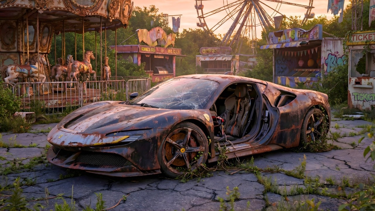 RESTORING AN ABANDONED $1,00,00,00 FERRARI SF90 FOUND AT AMUSEMENT PARK