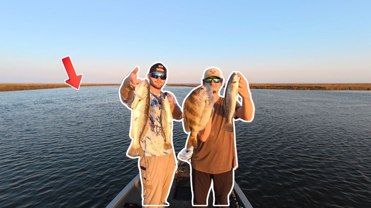 SPECKLED TROUT! and more in HOPEDALE, LA