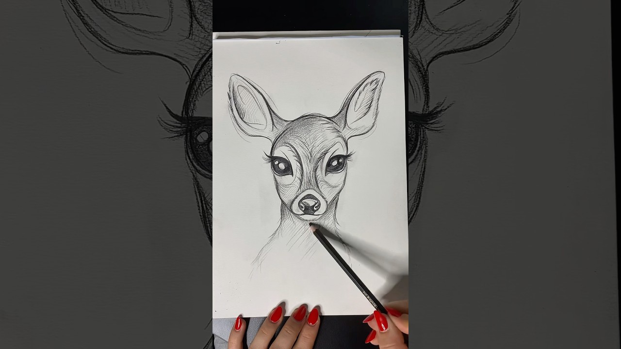 Reh zeichnen lernen ✍🏻