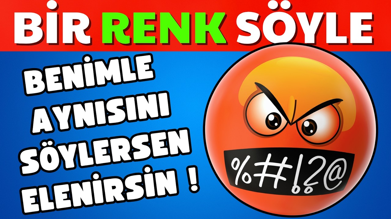 Benimle Aynı Şeyi S&ouml;ylersen ELENİRSİN! 😱🧐 | Ka&ccedil; Tur Dayanabileceksin? ⏳🎯 - Kelime Bulmaca Oyunu