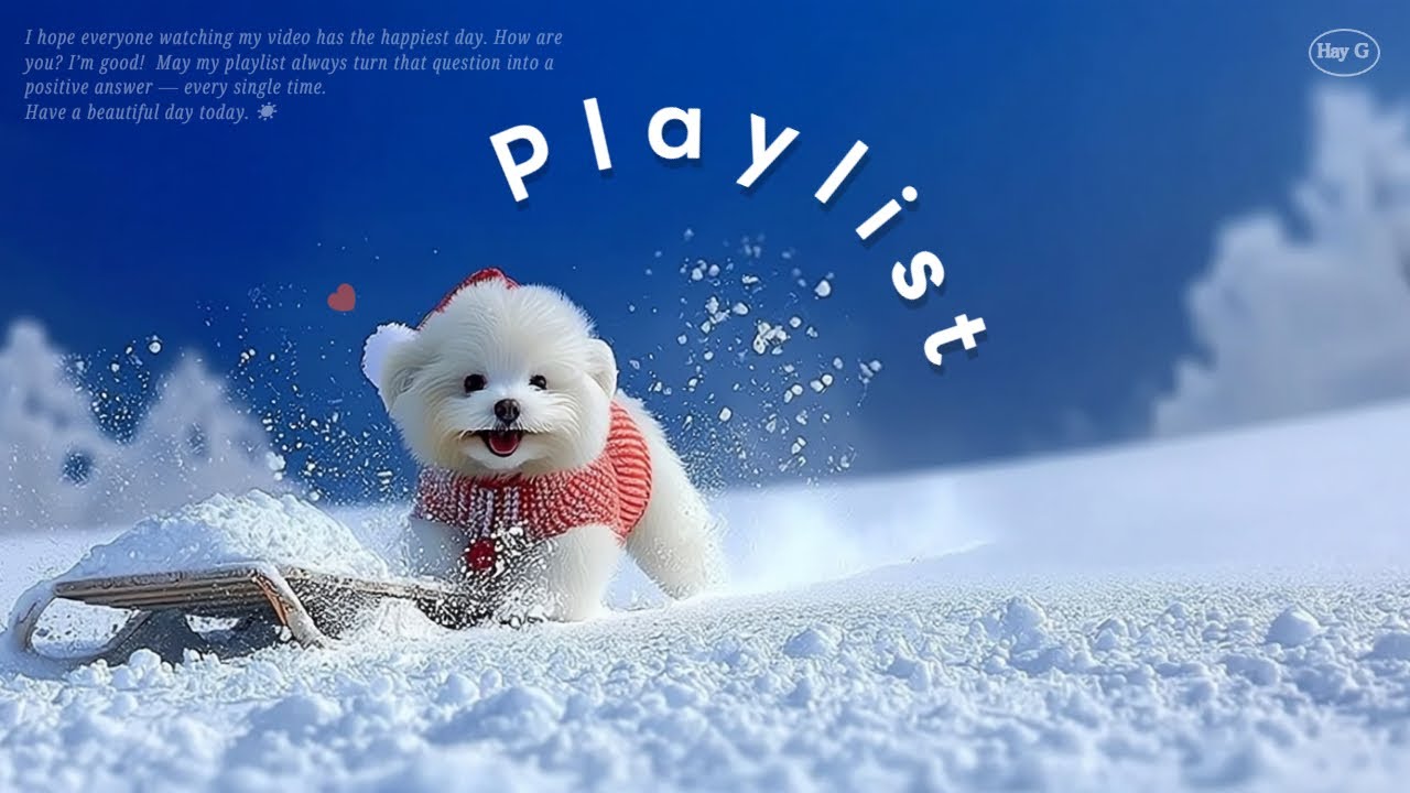 Плейлист 🎧 Офигенные интро! Зимний поп для настроения 💙 Без рекламы для работы, учебы, кафе | Hay G