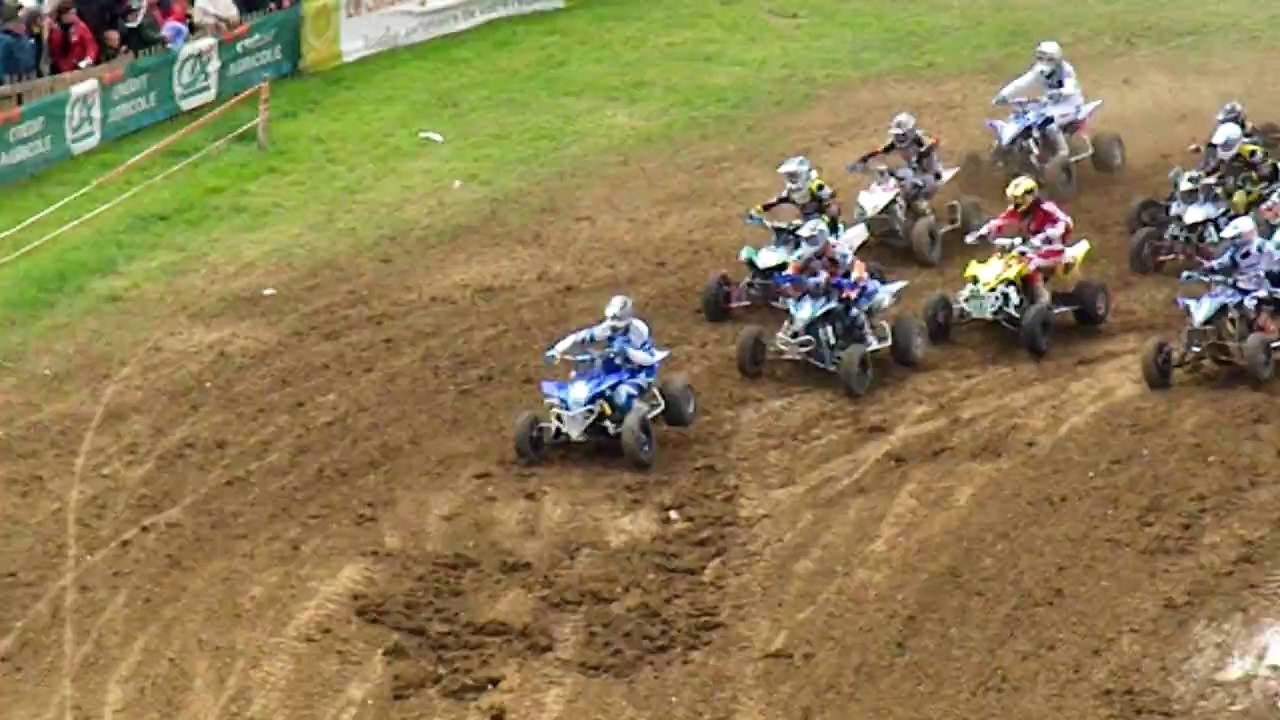 Holeshot 2ème manche quad élite Blargies 2010