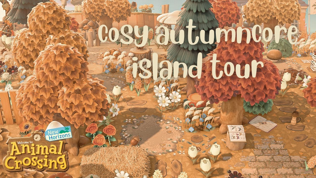 cosy no commentary autumncore island tour | animal crossing new horizons