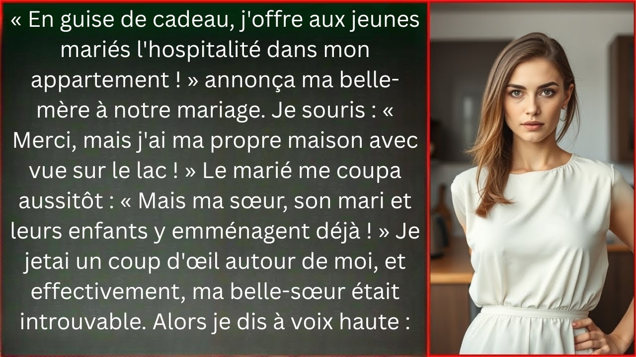 « Ma sœur et ses enfants vont emménager chez vous ! » a annoncé le marié lors du mariage.