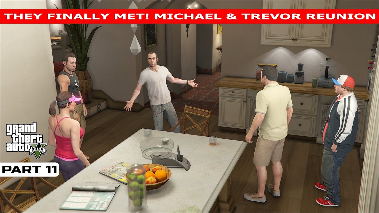 THEY FINALLY MET! 😱 Michael & Trevor Reunion After 9 Years | GTA 5 Story Gameplay Part 11 #gta5
