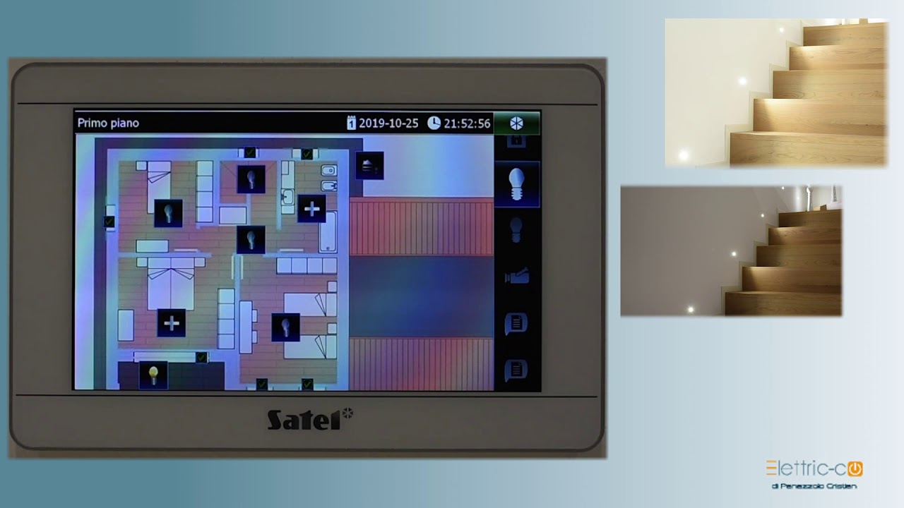 Satel TSI - Tastiera touch screen per allarme e domotica Konnex