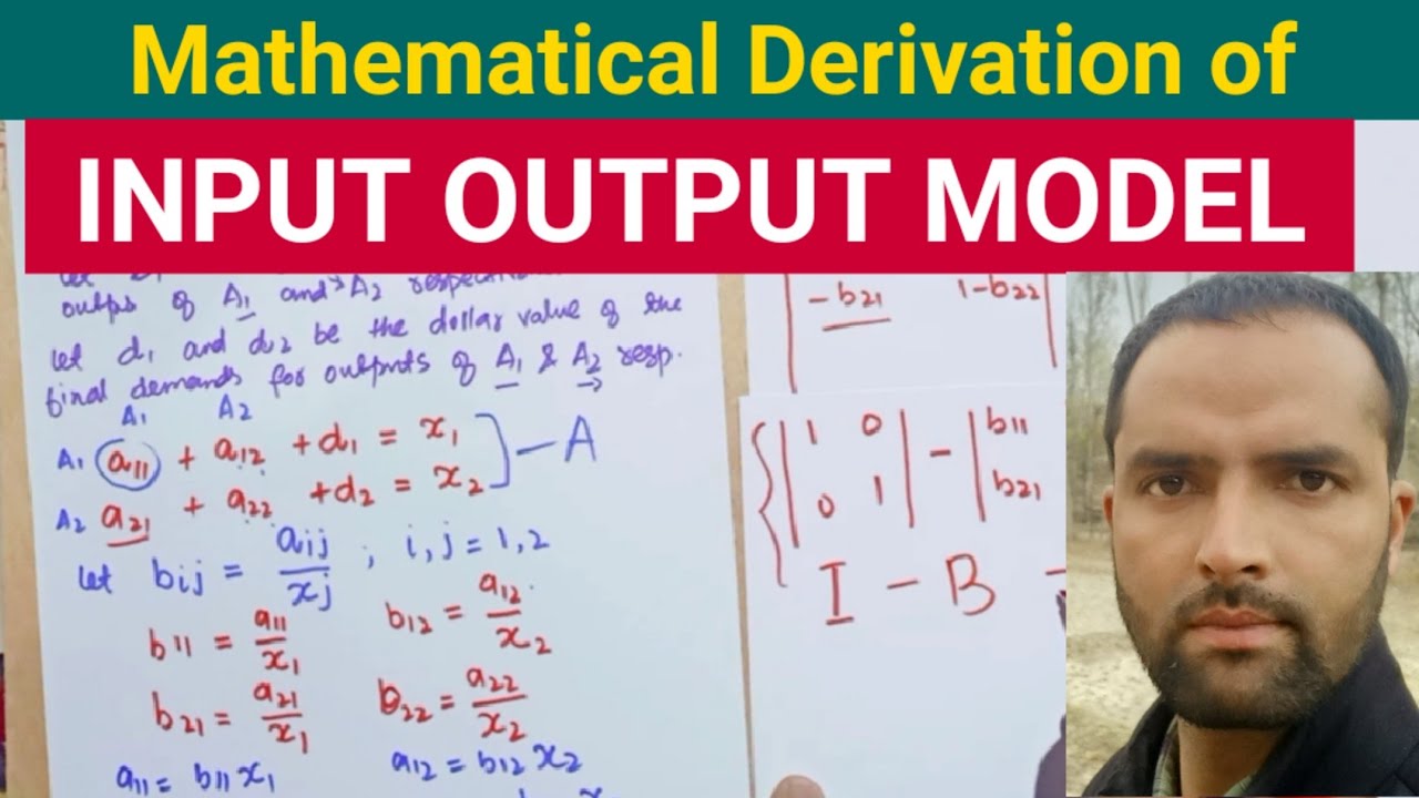 Input output model Mathematical derivation. #Net_Economics #GATE_Economics #IES #NTA