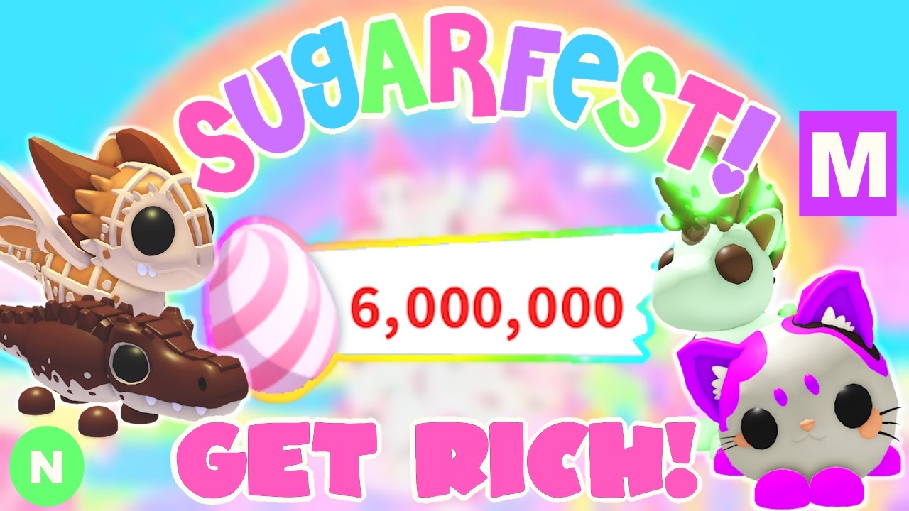 How to Get 6 MILLION Candy Eggs! Sugarfest | Adopt Me Roblox Update Week 2 | Riivv3r