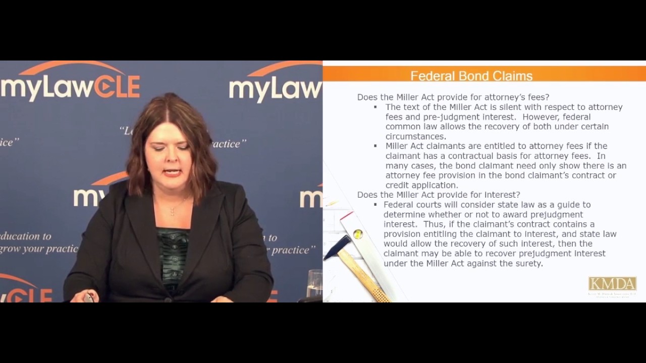 Federal and State Bond Claims - LawPigeon Construction Law with Kelly Davis Esq.
