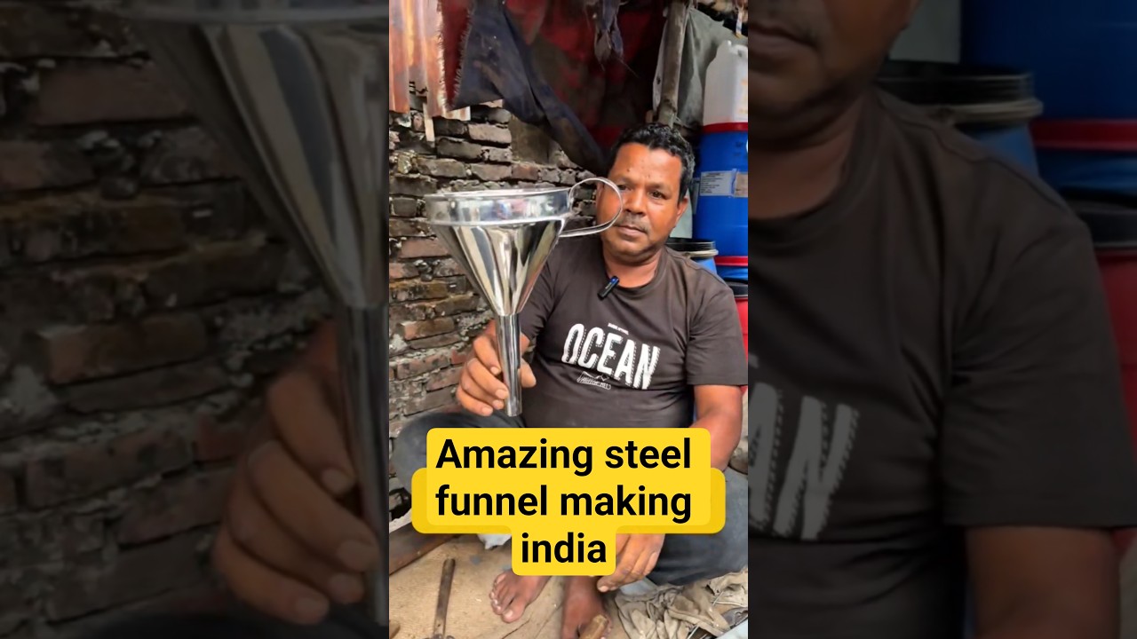 how to make steel funnel 🧐👍🙏#shortsfeed #youtubeshorts #shortsviral