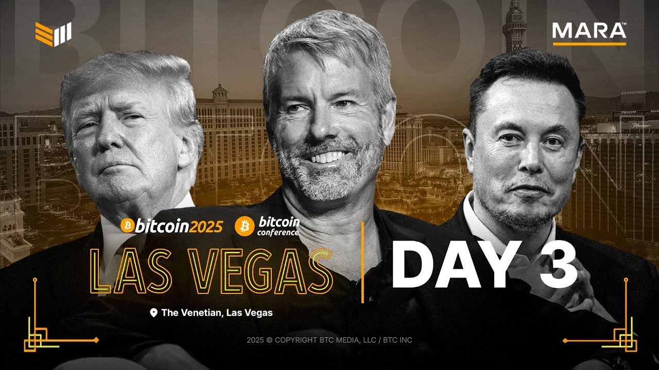 Bitcoin 2025 Conference, Michael Saylor & JD Vance Speech - Day 3 | Livestream from Las Vegas