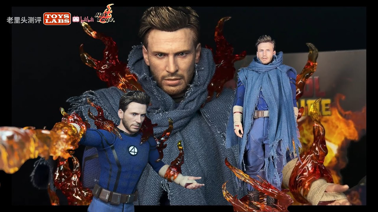 Head Sculpt Modified Before Production? HT 霹雳火 神奇四侠 史蒂夫埃文斯-Hot Toys DEADPOOL & WOLVERINE Human Torch
