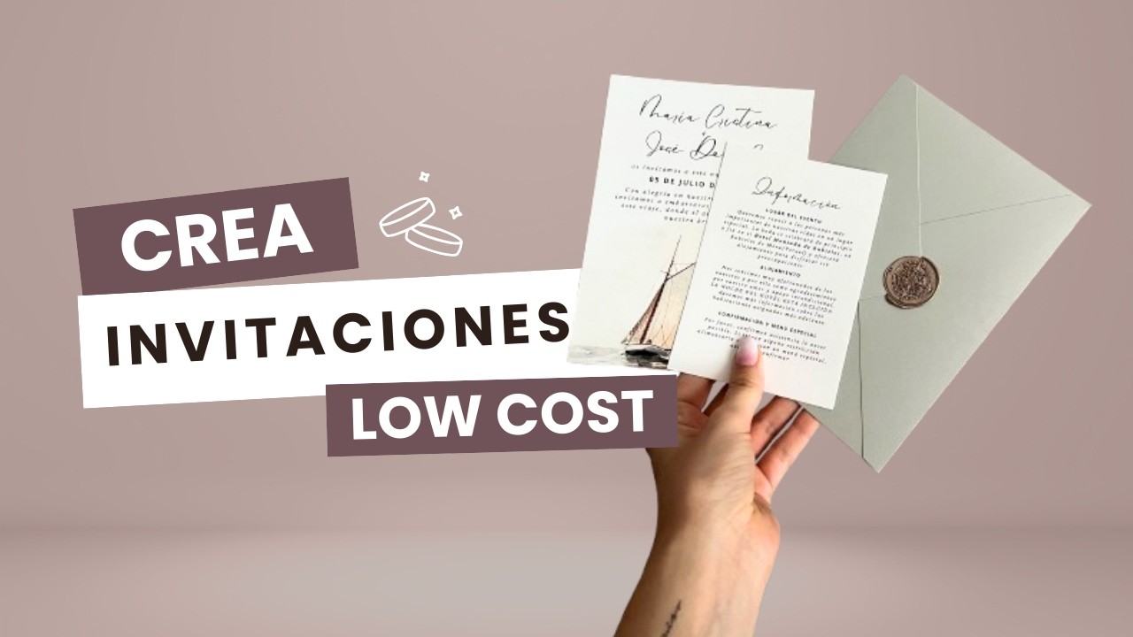 💍MI BODA |Como hacer invitaciones econ&oacute;micas y sencillas