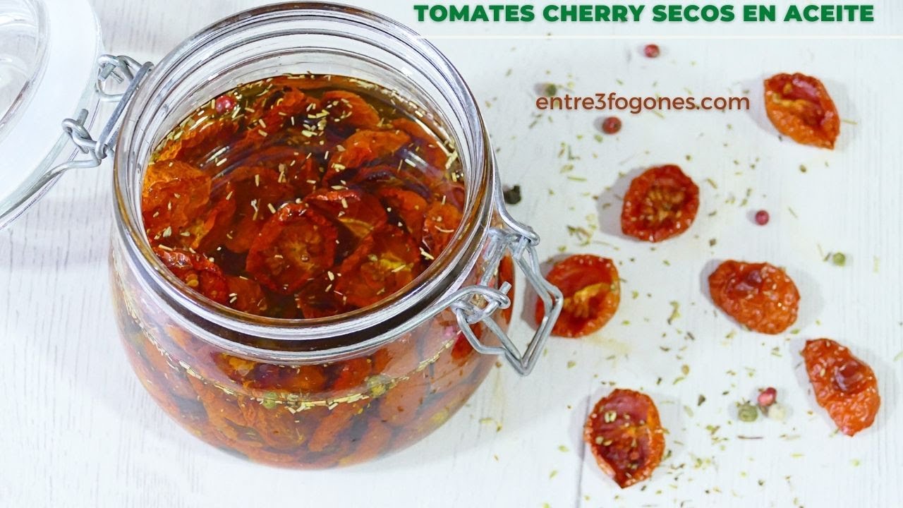 🍅 Tomates Cherry Secos al Horno en Aceite de Oliva 🍅