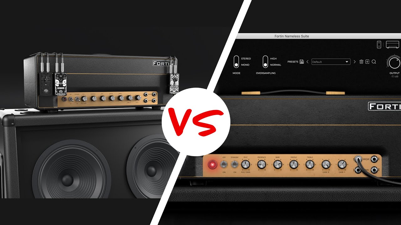 Fortin Nameless Amplifier vs Fortin Nameless Plugin A/B Comparison