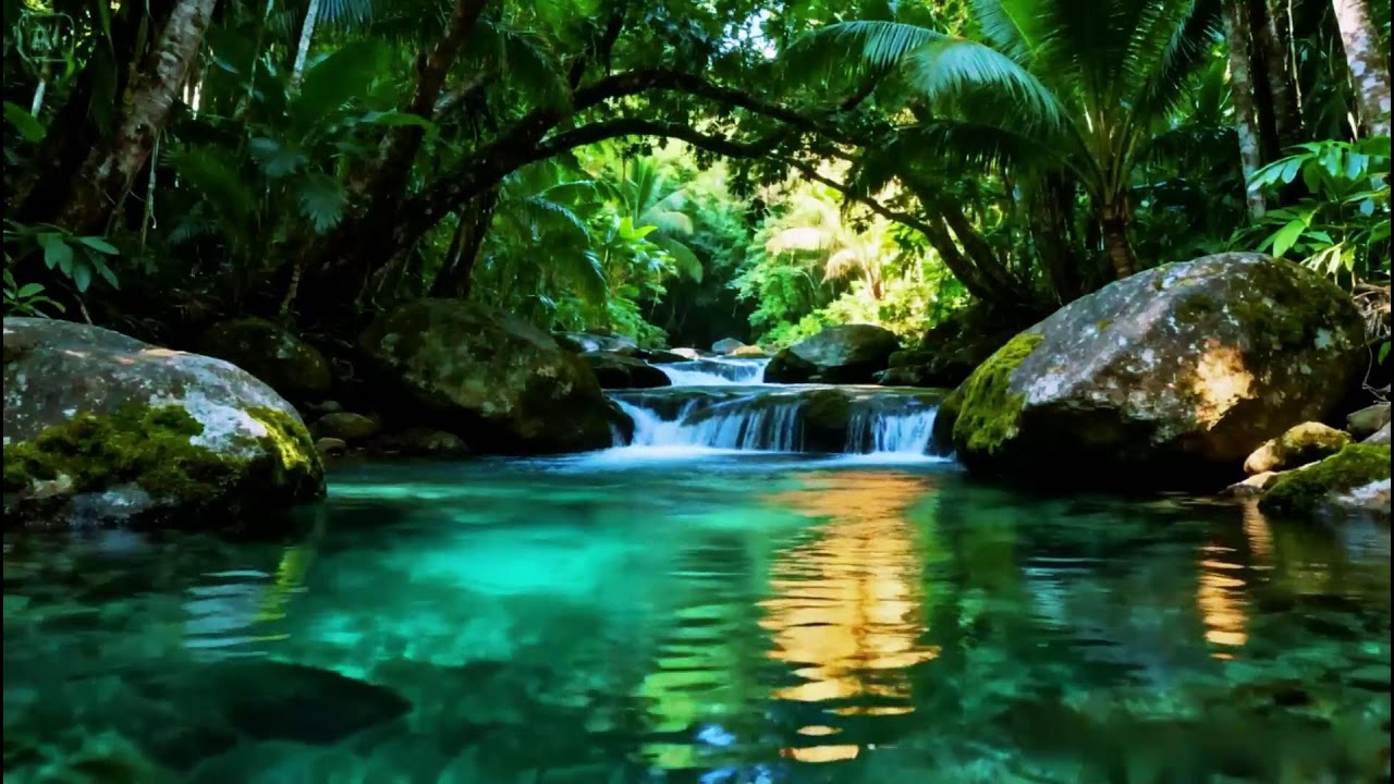 Beautiful Stream Sounds and Birdsong, Forest Sounds, ASMR