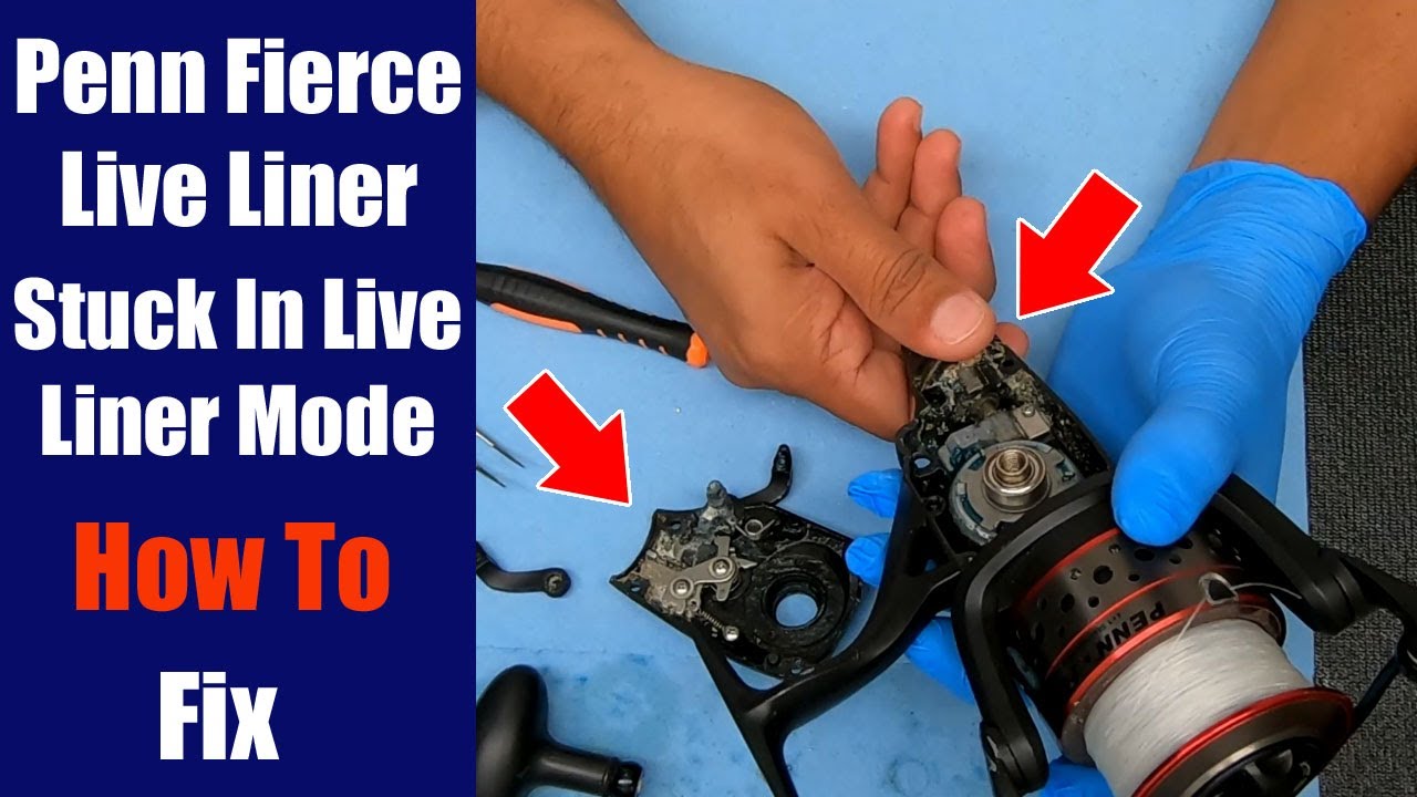Penn Live Liner Stuck In LL Mode - How to fix for FREE - Fishing Reel Repair