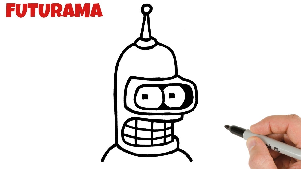 How to Draw Bender from Futurama
