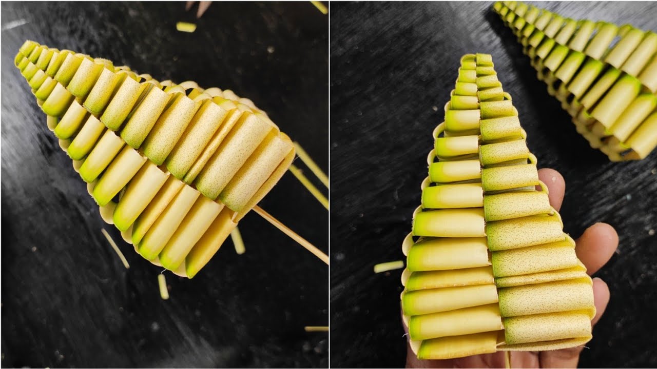 coconut leaf craft || coconut leaf decoration
