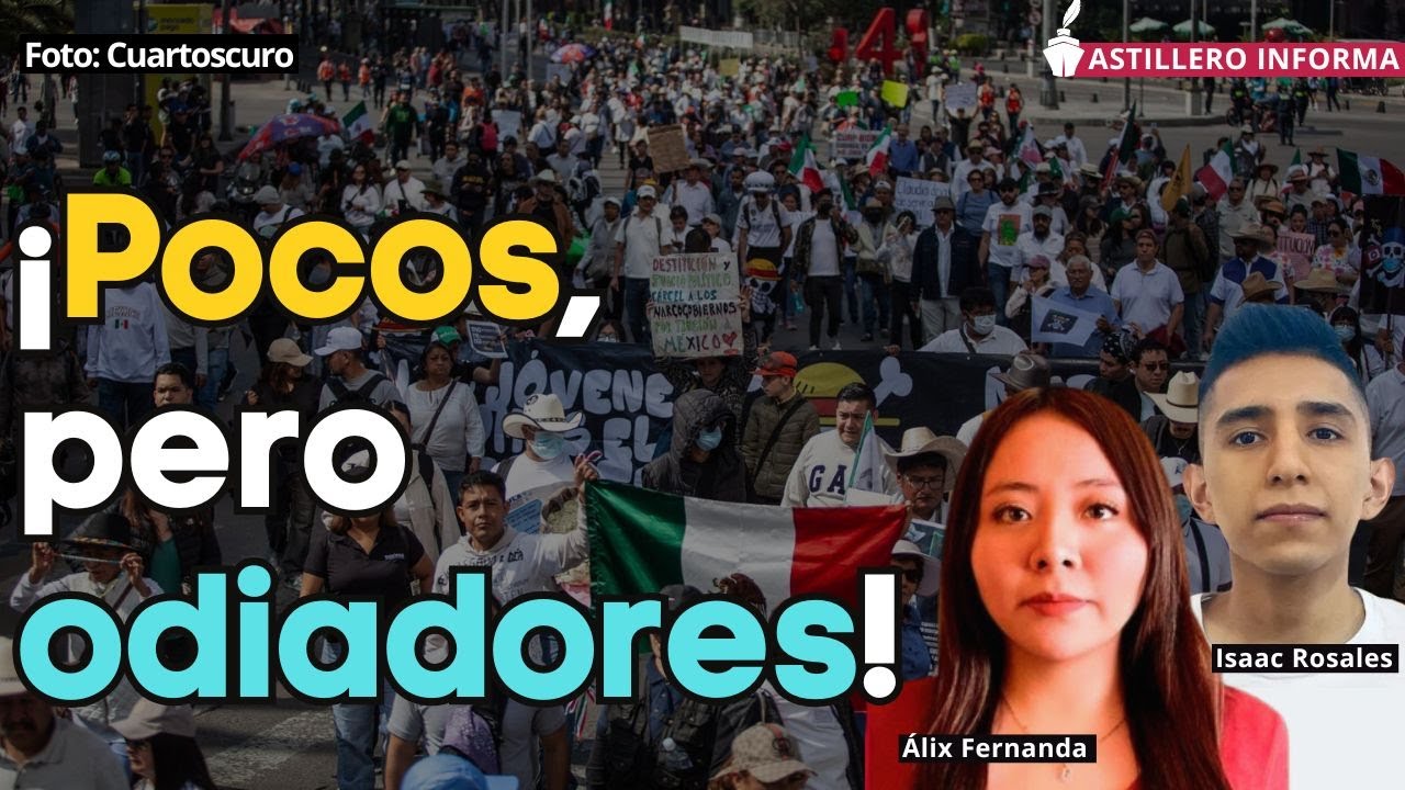 Álix e Isaac entrevistan a opositores a 4T en desairada “marcha Z”