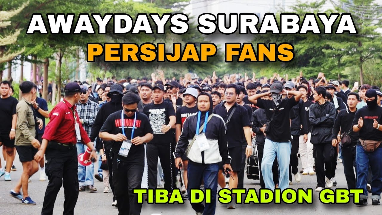 Awayday Surabaya | Kedatangan Rombongan Besar Persijap Fans di Stadion GBT