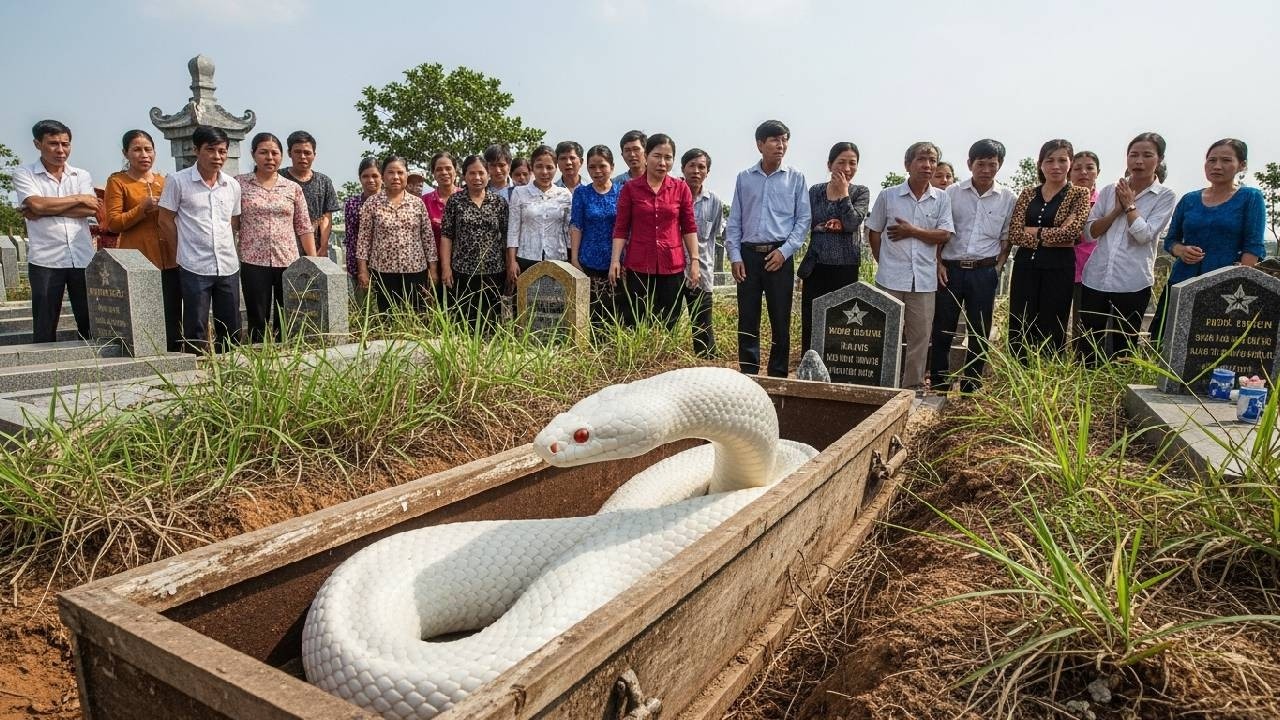 Ngôi M.ộ Bật Nắp Sau 4 Năm Và Con Rắn Trắng Khiến Cả Làng Khiếp Sợ