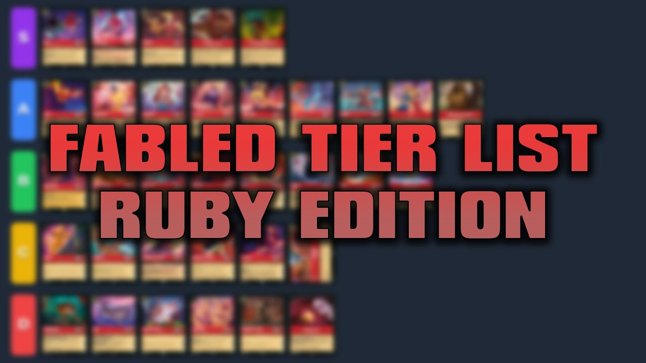 Lorcana Set 9 Tier List (Ruby Edition)– Fabled | Every Ruby Card Ranked!