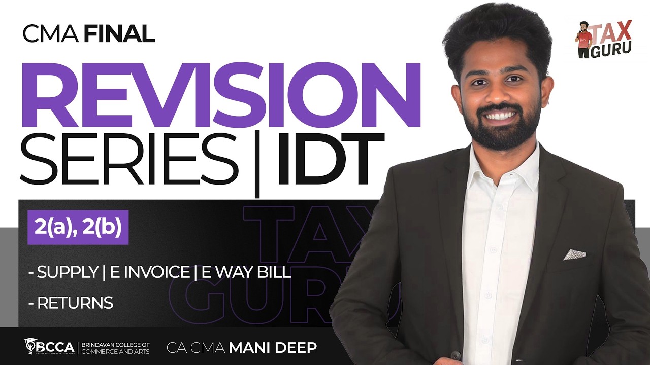 CMA FINAL | REVISION SERIES | MARATHON | DAY 1 | IDT | CA CMA MDK SIR