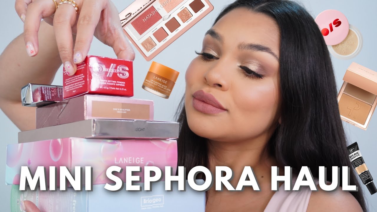 MINI Sephora Haul - Probando productos nuevos | ONE SIZE, PATRICK TA, NATASHA DENONA Y MÁS...