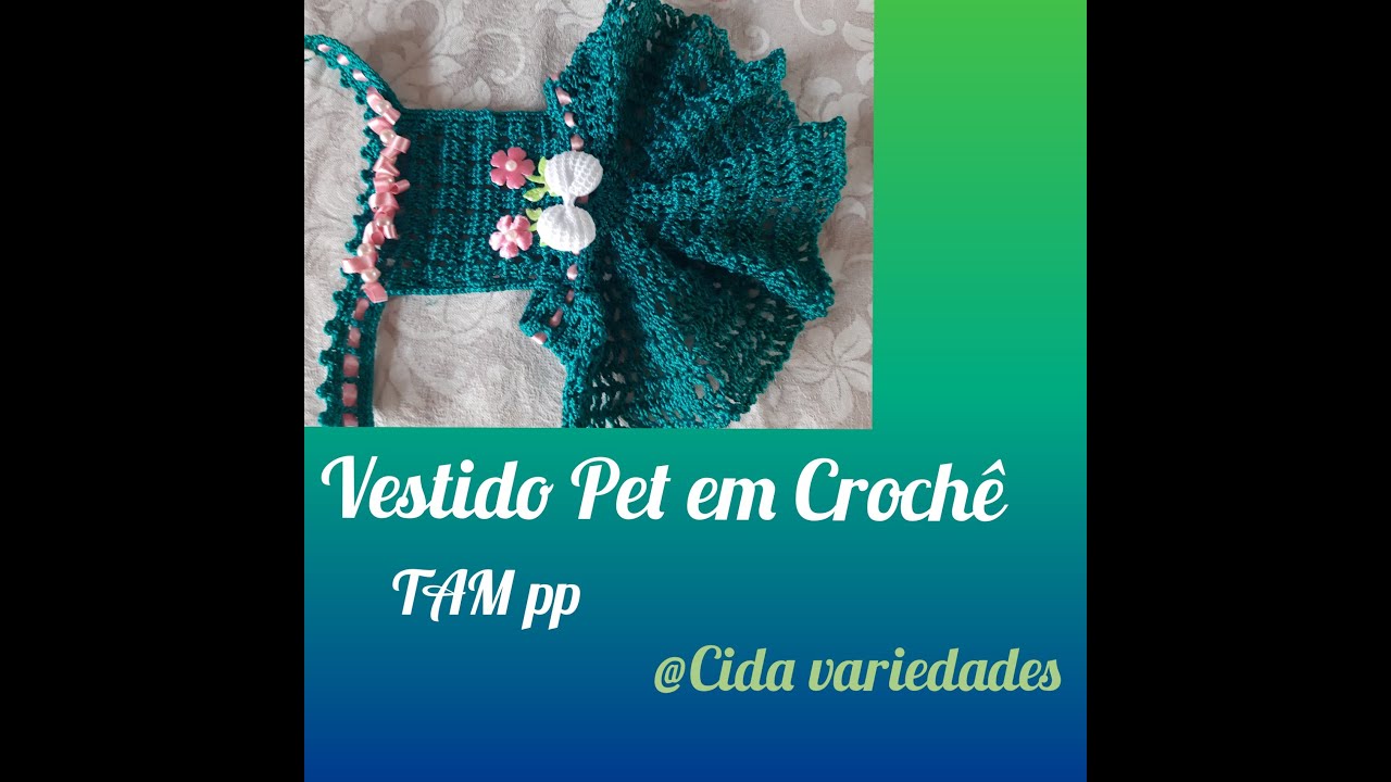 #crochê vestido Pet/ Pet dress 👗🐶👗🐶👗