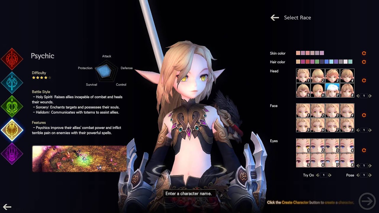 ELOA: Elite Lord of Alliance - Character creation