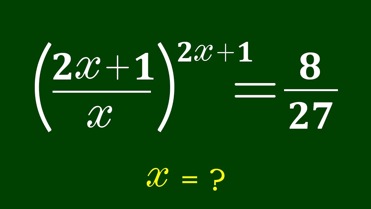 Хорошая задача по алгебре | Математическая олимпиада x = ?