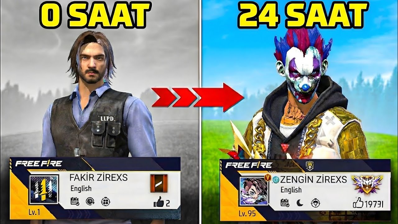 SADECE 24 SAATTE BOT HESABI ZENGİN HESABI YAPTIM! 🤑 (Kimse İnanmadı!) - Free Fire