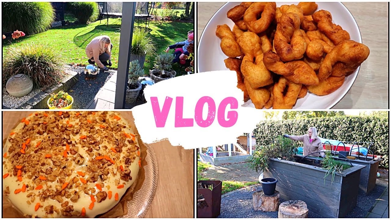 VLOG🇩🇪: 🍂тыквенный пирог 🥧/ привожу участок в порядок/ домашнии рутины 🍁🍂