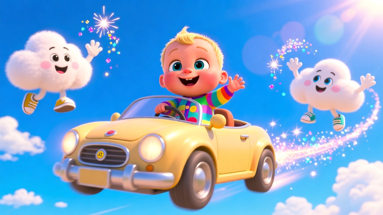 Dreamy Ride with Baby 🌙🎠 | Fun Kids Song | Toddler Imaginative Adventure
