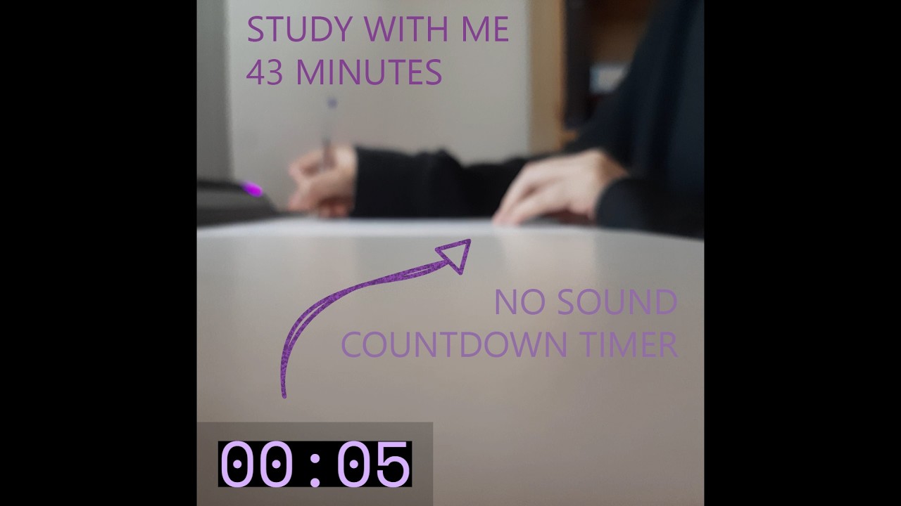 ESTUDIA CONMIGO por 43 minutos | Sin MÚSICA