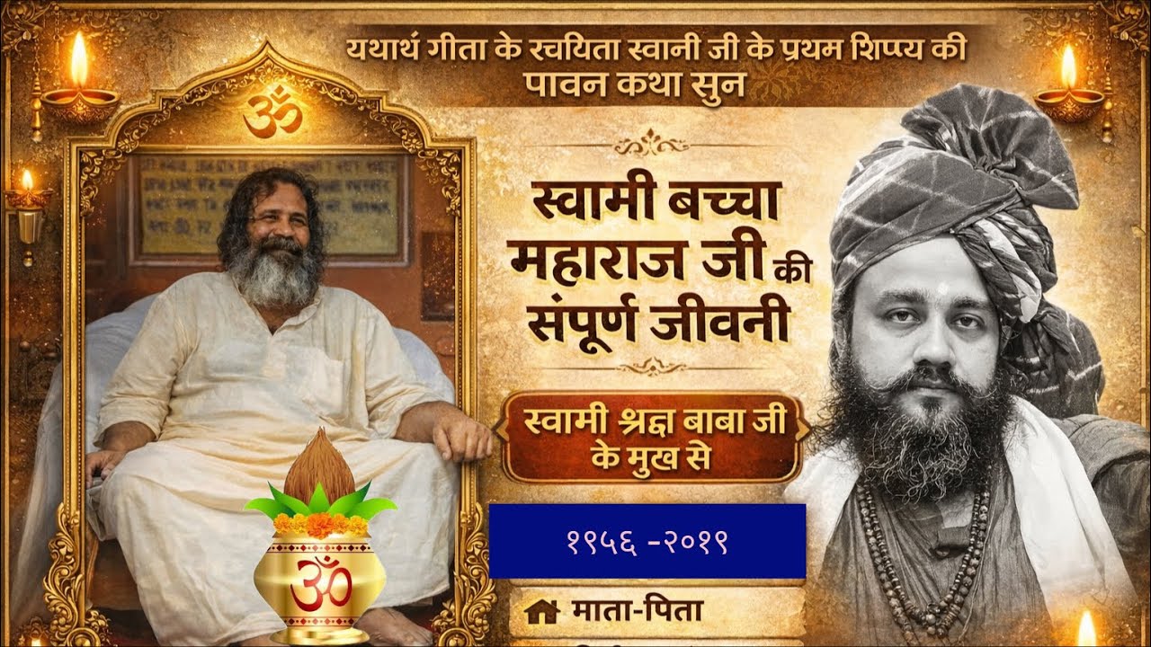 स्वामी बच्चा महाराज जी की पूरी जीवन कथा | जन्म 1956 – 2019 | स्वामी श्रद्धा बाबा जी