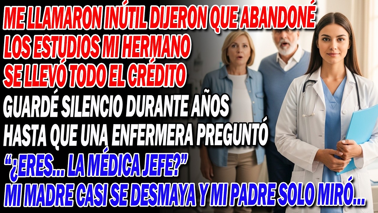 💔 Mis padres y mi hermano dijeron que yo era inútil 😏 siete años después, su vida dependía de mí…