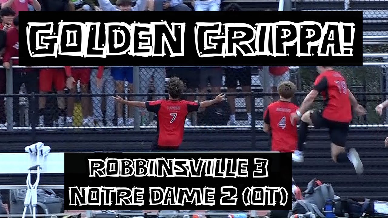 Robbinsville 3 Notre Dame 2 (OT) | HS Boys Soccer | Nick Grippa Golden Goal!