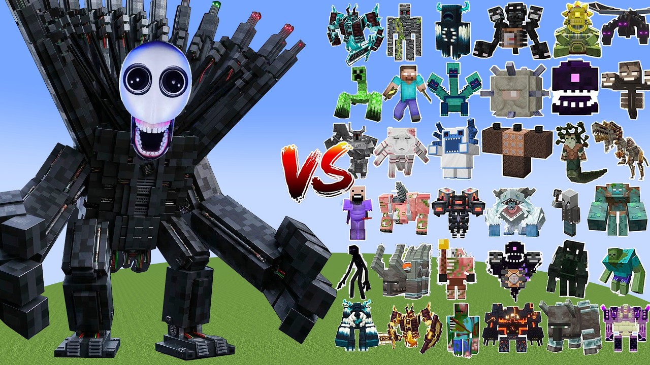 Self Aware Robot vs All Bosses in Minecraft