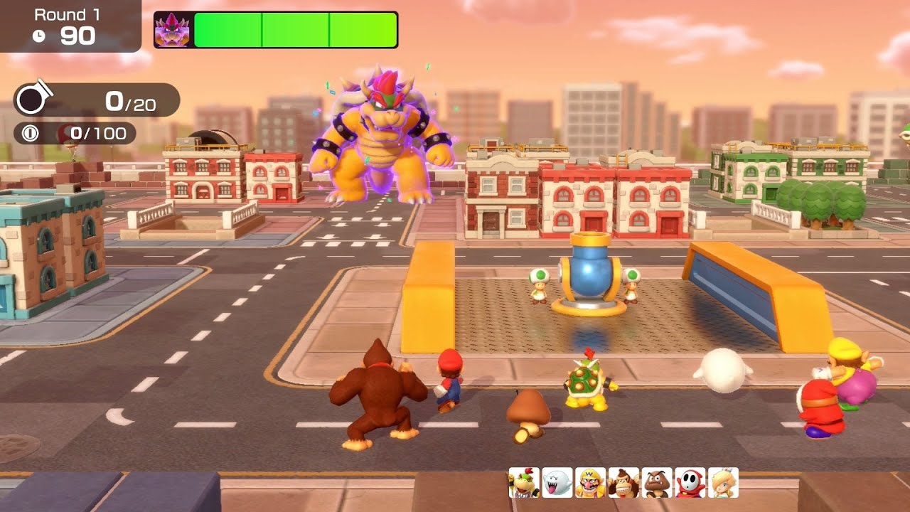 Super Mario Party Jamboree // Bowser Kaboom Squad (Bomber Bills - Mario) - Walkthrough