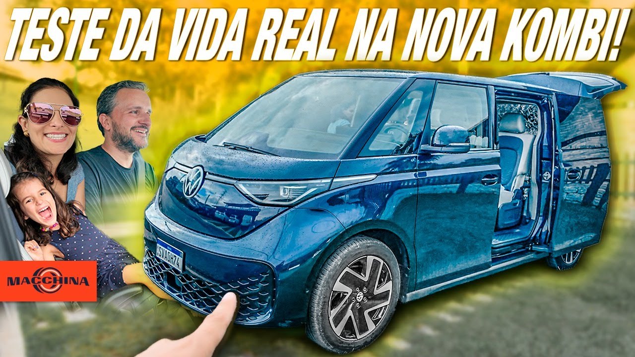 Usei a nova Kombi elétrica no dia a dia e vou mostrar se vale a pena! VW I.D Buzz