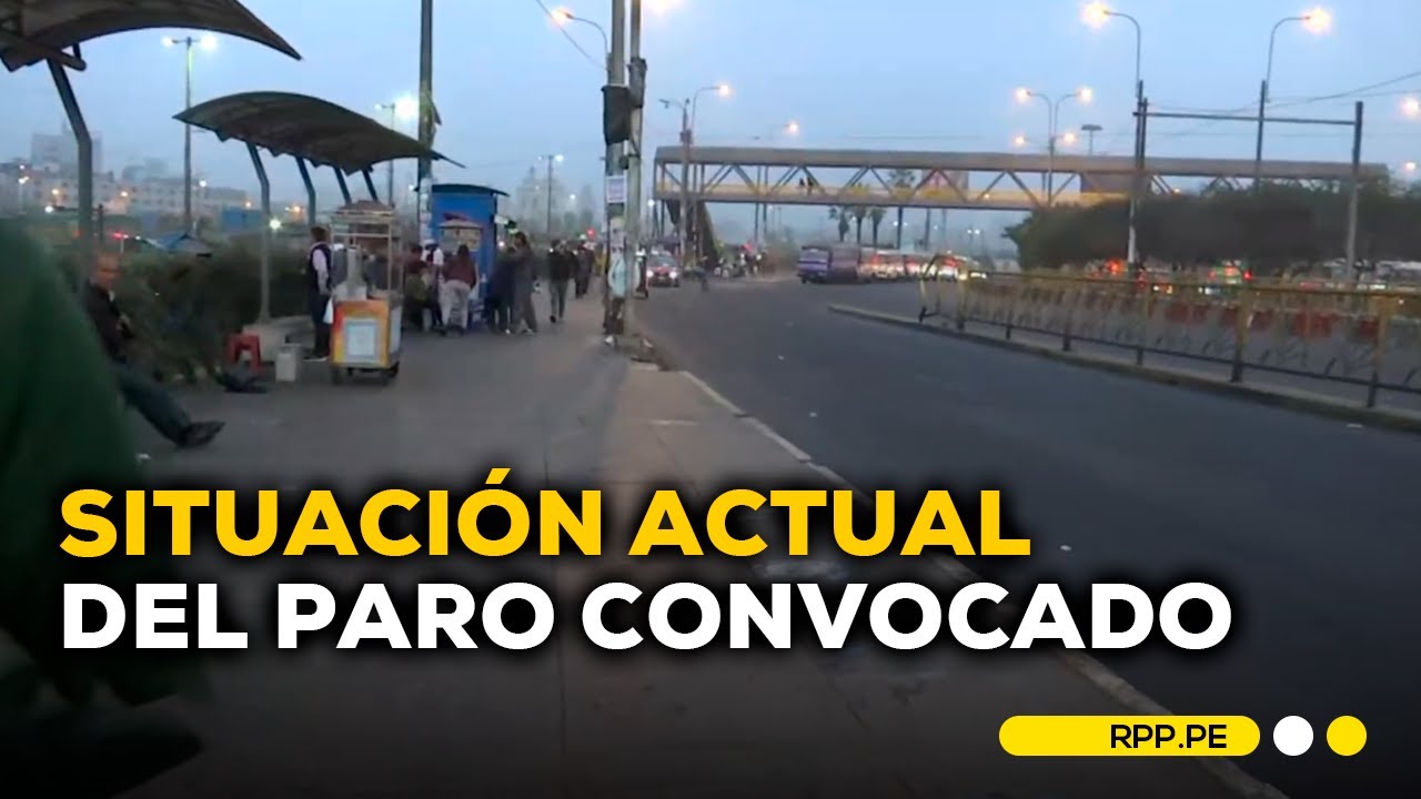 Panorama de los paraderos tras paro de transportistas convocado #ROTATIVARPP | DESPACHO