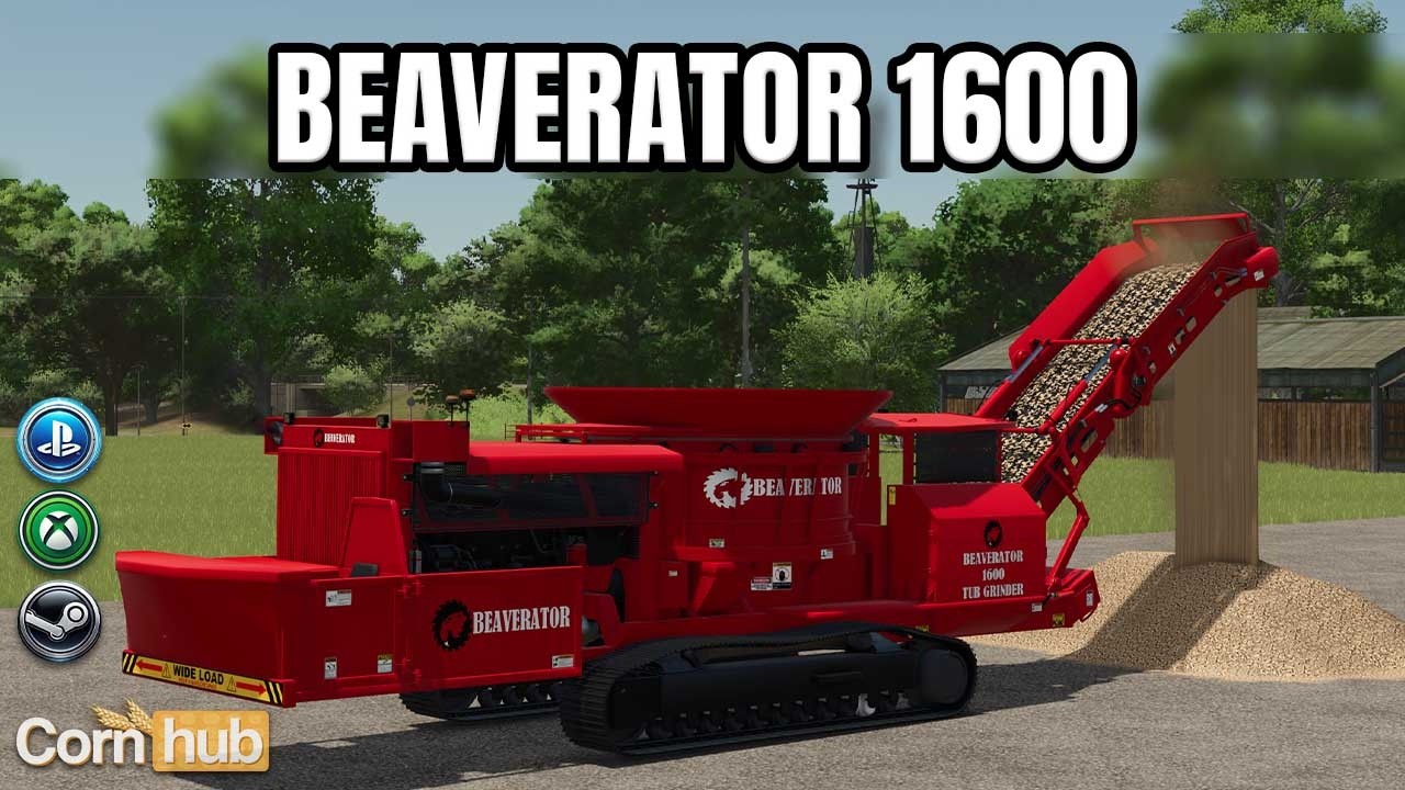 Steine zu Kalk, Holz zu Hackschnitzel?! LS25 Beaverator 1600 Tub Grinder