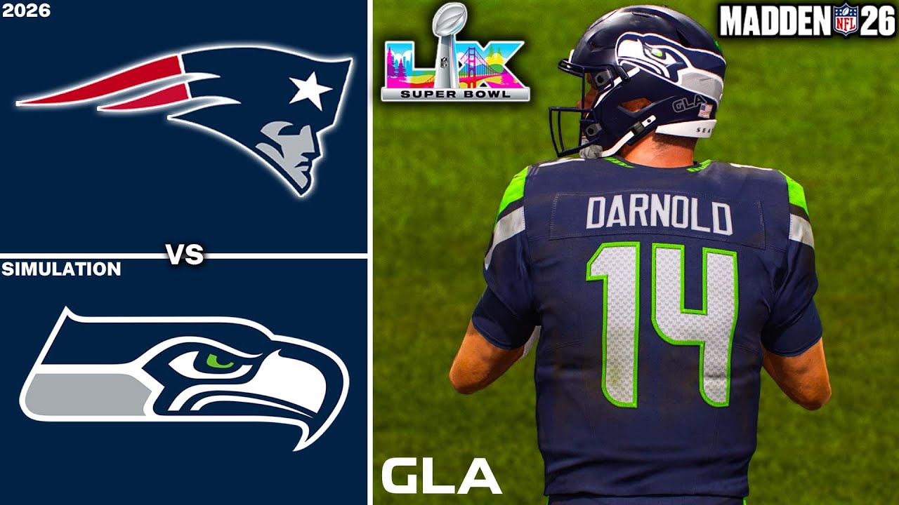 Seahawks vs. Patriots | Super Bowl LX 60 Simulation & Prediction | Madden NFL 26 PS5 Gameplay