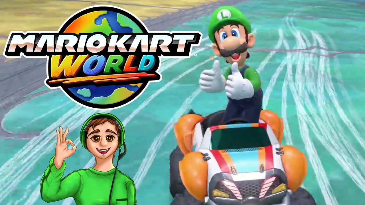 It's Luigi Time! | MARIO KART WORLD | ATG Kids Anti Lets Play