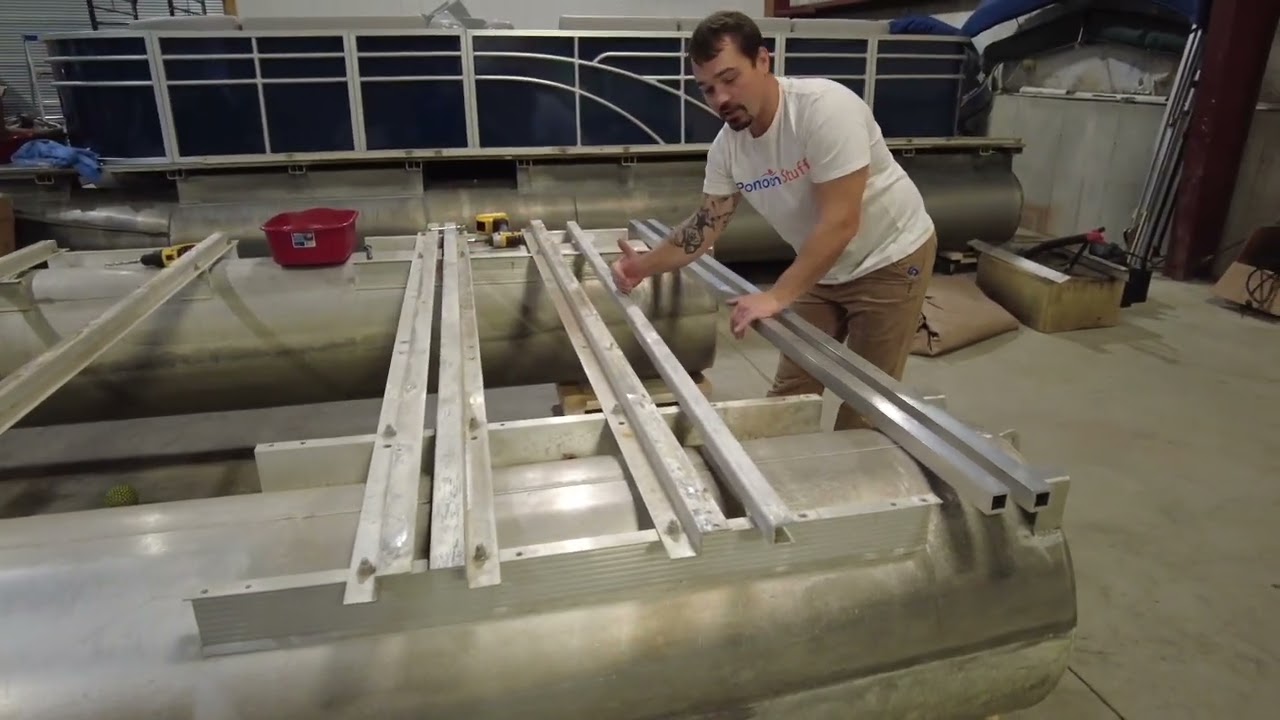 Pontoon Boat Deck Modification - Reinforcing Supports & Transom