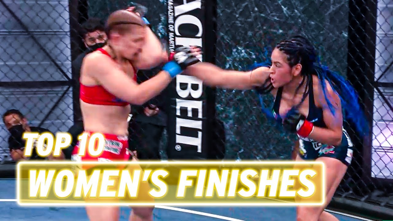 Top 10 mujeres CANDENTES MMA y sus FINALES de pelea 2022 I COMBATE GLOBAL