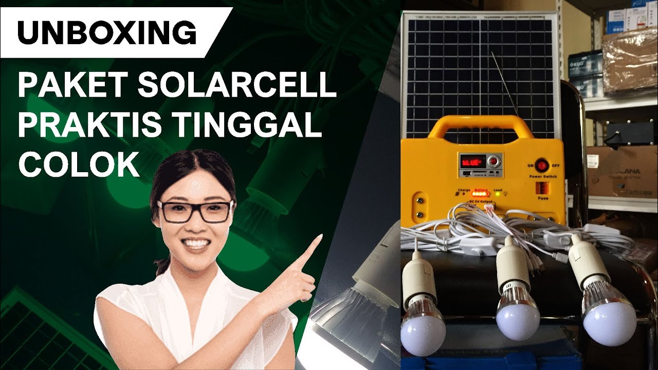 UNBOXING PAKET SOLAR CELL YANG PALING PRAKTIS