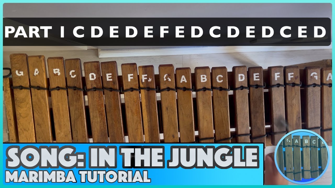 Learn How To Play In The Jungle On The Marimba | Tutorial
